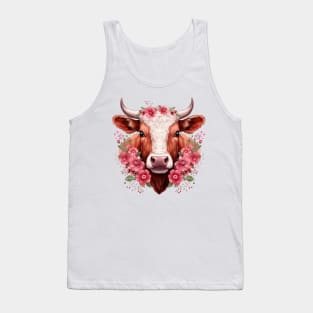 Christmas Cow #2 Tank Top